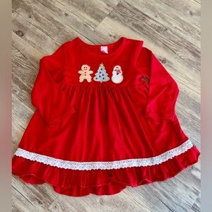Red Christmas Cookie Dress in 4t.
Perfect for 25 Days of Christmas!
